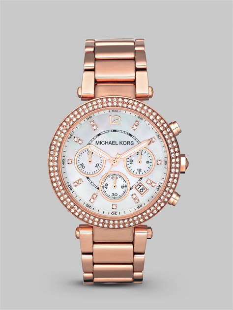 michael kors ladies mother of pearl watch|Michael Kors Parker Silver Mother of Pearl Women's Watch.